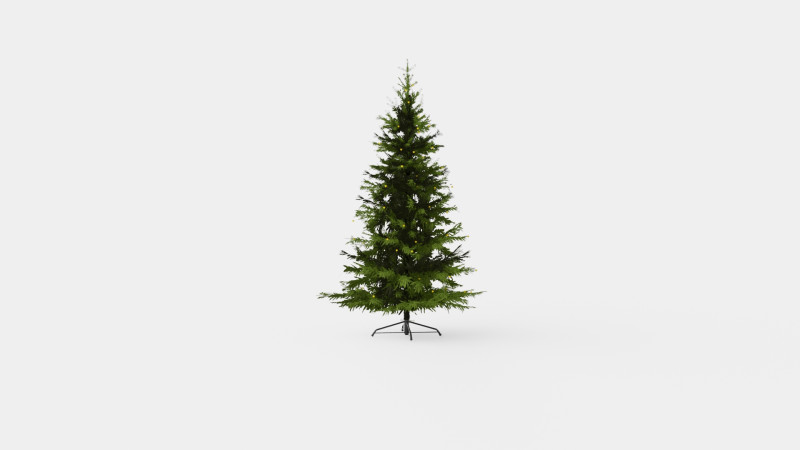 ARTIFICIAL CHRISTMAS TREE 3D Модель .c4d .max .obj .3ds .fbx .stl .blend 