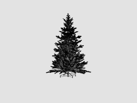 Langfjella Artificial Christmas Tree 3D Model