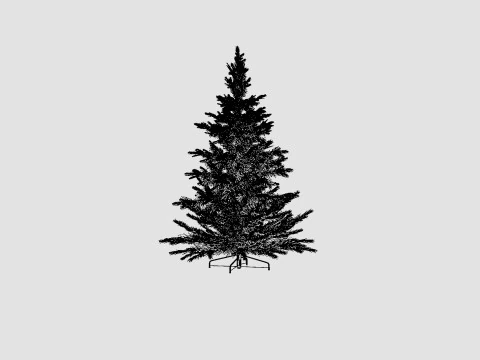 Langfjella Artificial Christmas Tree 3D Model