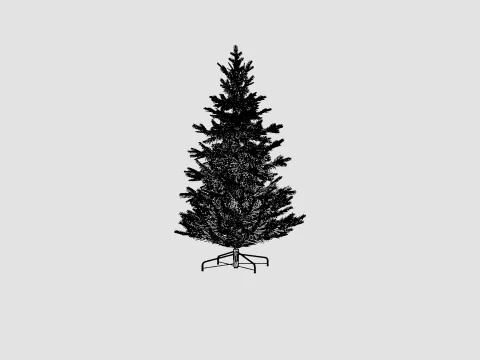 Langfjella Artificial Christmas Tree 3D Model