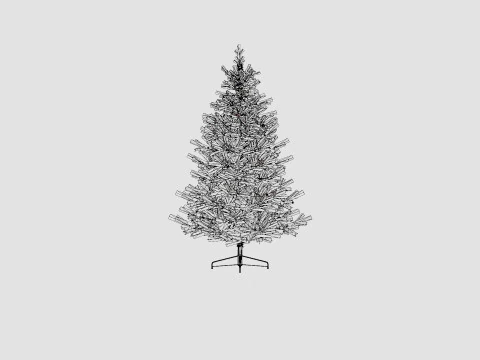 Langfjella Artificial Christmas Tree 3D Model