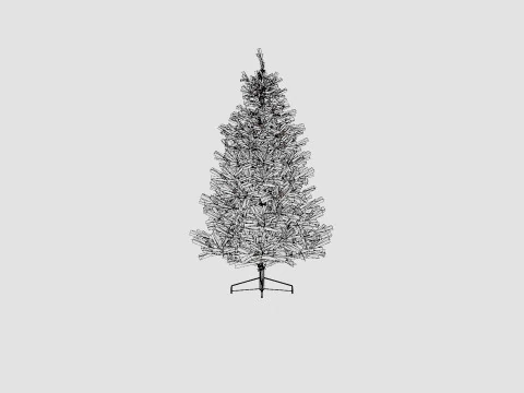 Langfjella Artificial Christmas Tree 3D Model