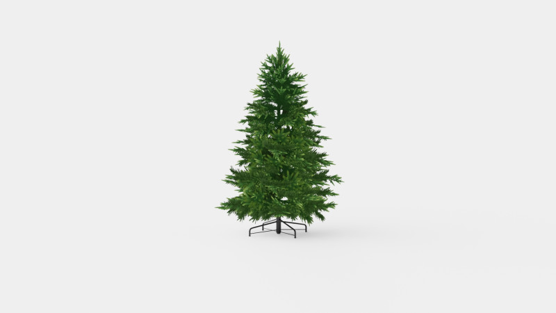 Uvdal Artificial Christmas Tree Modello 3D .c4d .max .obj .3ds .fbx .stl .blend 