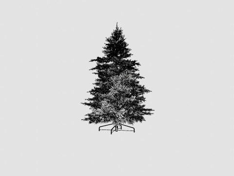 Uvdal Artificial Christmas Tree Modello 3D