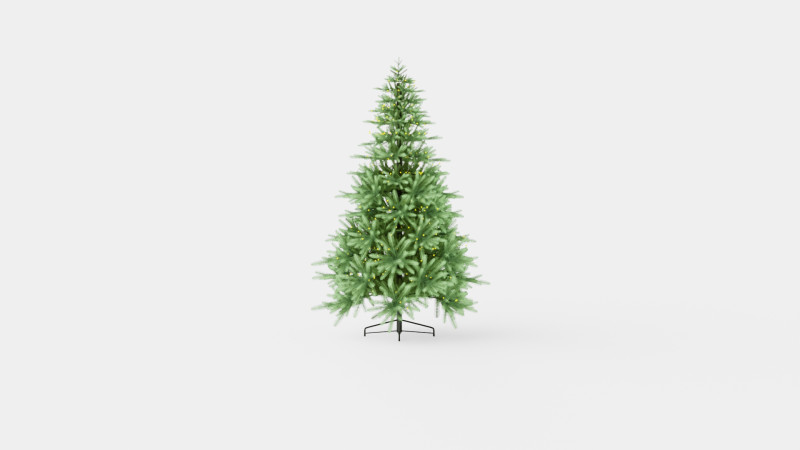 Hafjell PE Christmas Tree 3D 模型 .c4d .max .obj .3ds .fbx .stl .blend