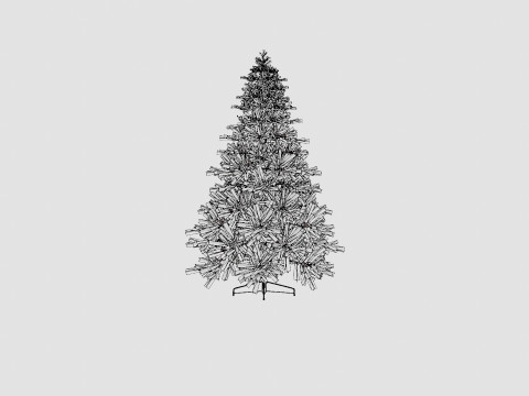 Hafjell PE Christmas Tree 3D 模型