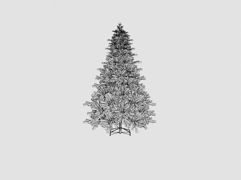 Hafjell PE Christmas Tree 3D 模型