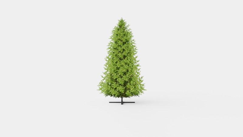 New Langfjella Christmas Tree 3D Model .c4d .max .obj .3ds .fbx .stl .blend 