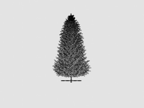 New Langfjella Christmas Tree 3D Model