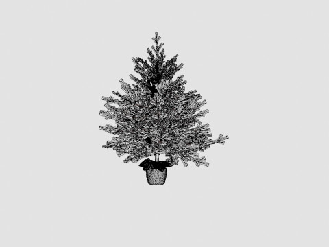 Mini Christmas Tree 3D मॉडल