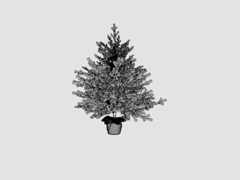 Mini Christmas Tree 3D Model