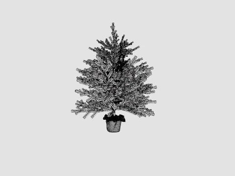 Mini Christmas Tree 3D Model