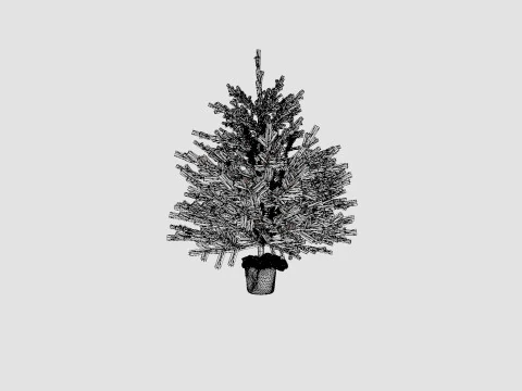 Mini Christmas Tree 3D Model