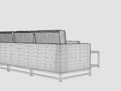 Adelshamn Lounge Set 3D Model