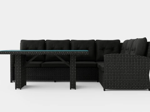 Alicante Corner Set Grey 3D Model