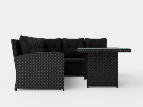 Alicante Corner Set Grey 3D Model
