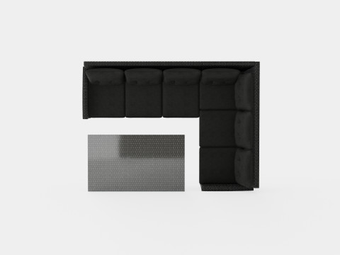 Alicante Corner Set Grey 3D 모델