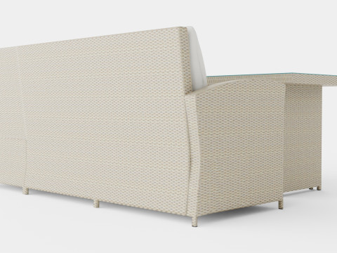 Alicante Corner Set Sand 3D Model