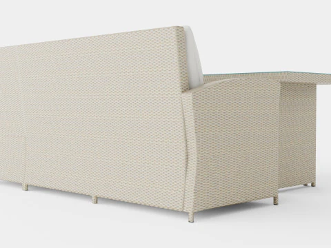 Alicante Corner Set Sand 3D Model