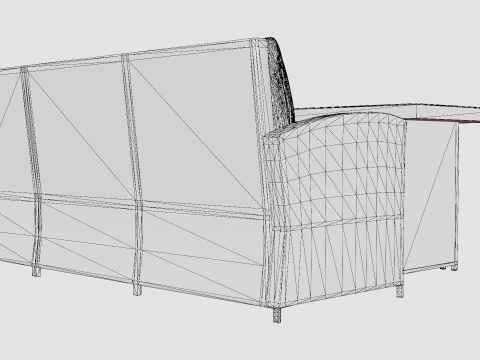 Alicante Corner Set Sand 3D Model
