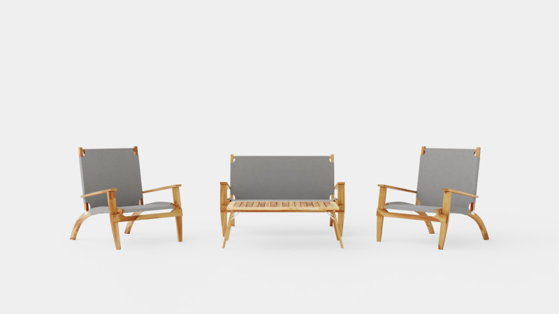 Allos Sofa Set Modelo 3D .c4d .max .obj .3ds .fbx .stl .blend 
