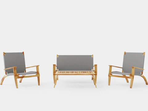 Set Sofa Allos Model 3D