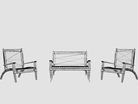 Allos Sofa Set Modelo 3D