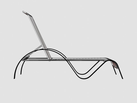 Antibes Sunbed 3D Модель