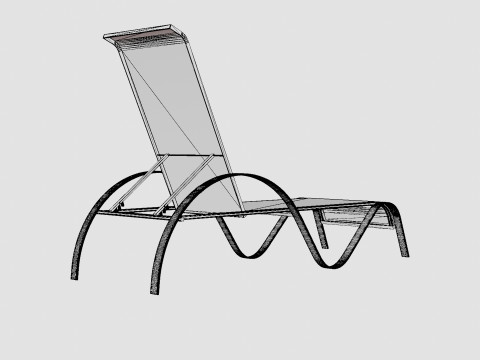Antibes Sunbed 3D Модель