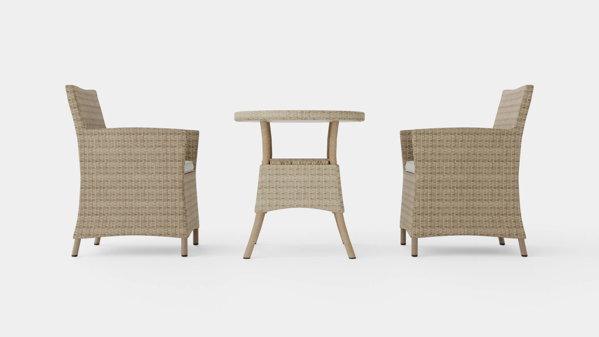 Aruba Cafe Set 3D Model .c4d .max .obj .3ds .fbx .stl .blend 
