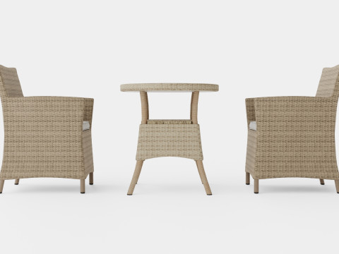 Aruba Cafe Set 3D Model