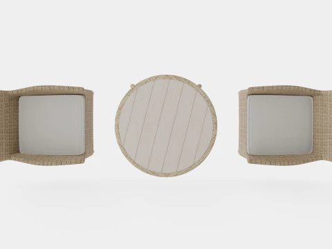Aruba Cafe Set 3D Model