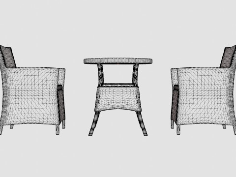 Aruba Cafe Set 3Dモデル