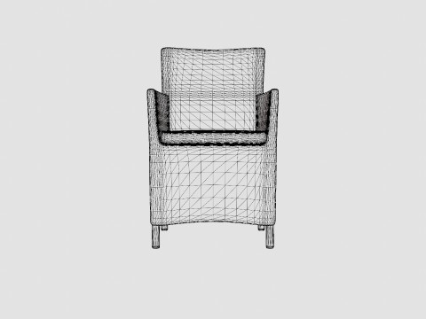 Aruba Chair Incl Cushion Modelo 3D