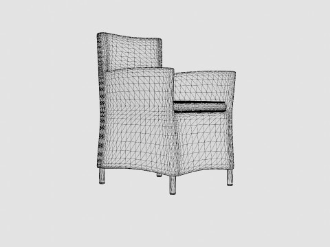 Aruba Chair Incl Cushion Modelo 3D