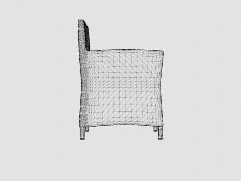 Aruba Chair Incl Cushion Modelo 3D
