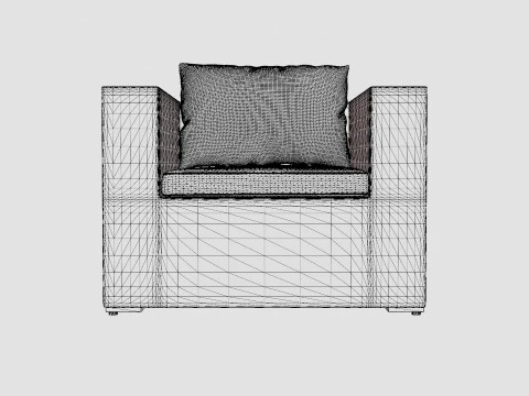 Asker Lounge Chair 3D Model