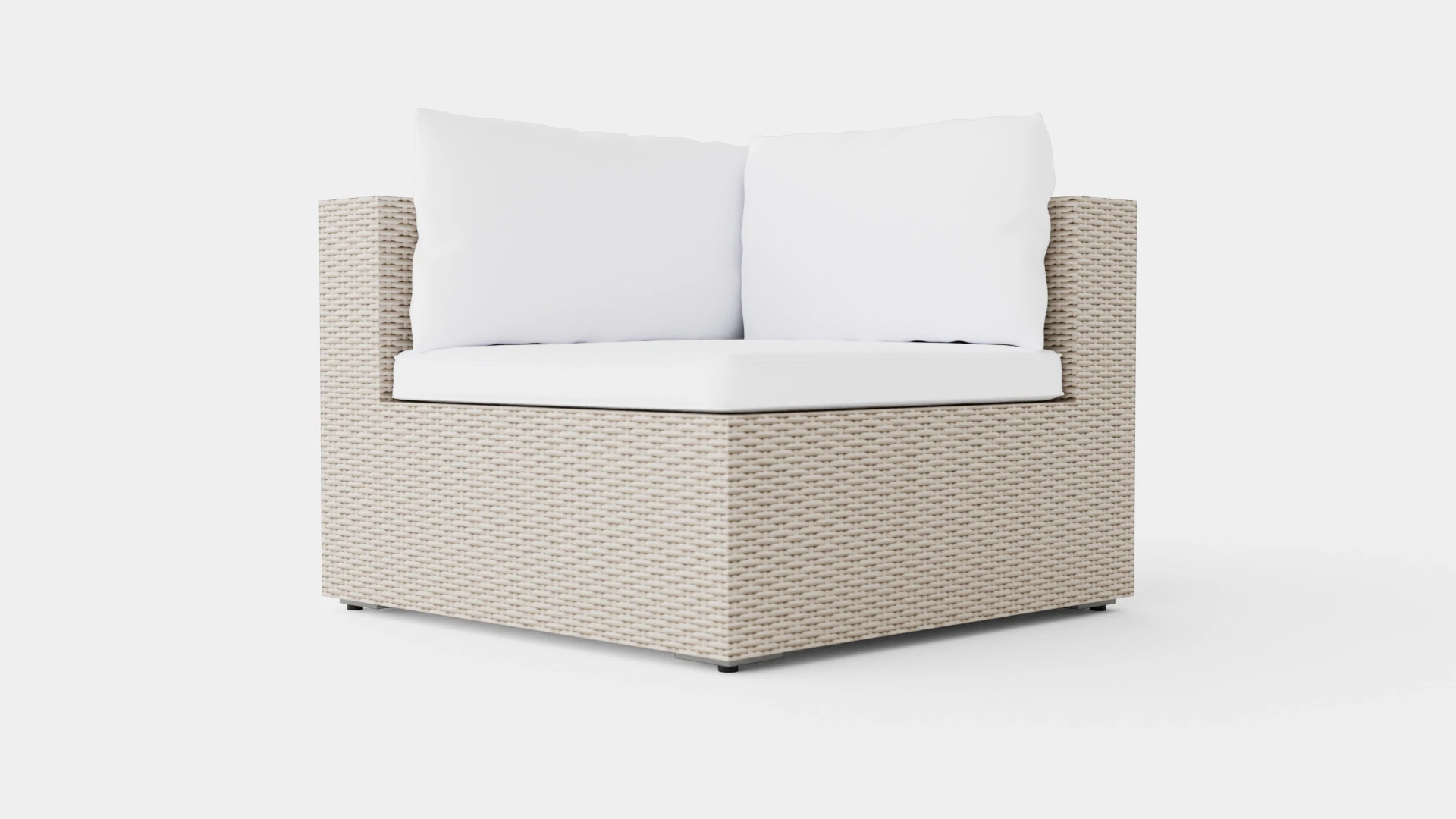 Asker Lounge Corner Chair 3D Model .c4d .max .obj .3ds .fbx .stl .blend 