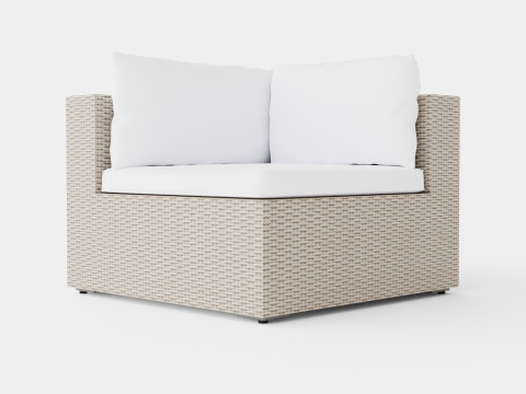 Asker Lounge Corner Chair 3D 모델