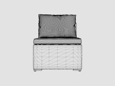 Asker Lounge Mid Chair Model 3D