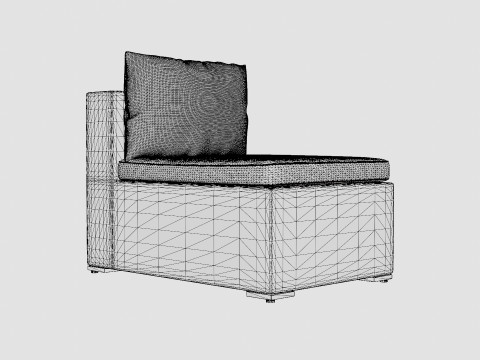Asker Lounge Mid Chair Model 3D