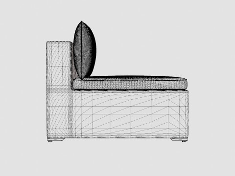 Asker Lounge Mid Chair Model 3D