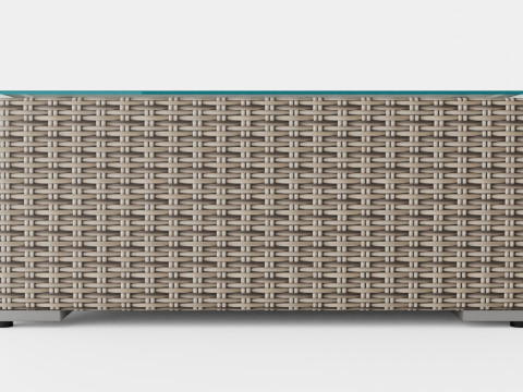 Asker Lounge Ottoman Modello 3D