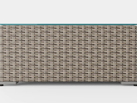 Asker Lounge Ottoman 3D Model