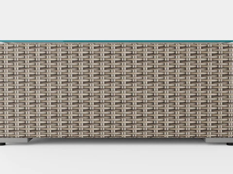 Asker Lounge Ottoman 3D Model