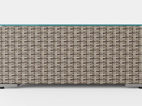 Asker Lounge Ottoman 3D Model