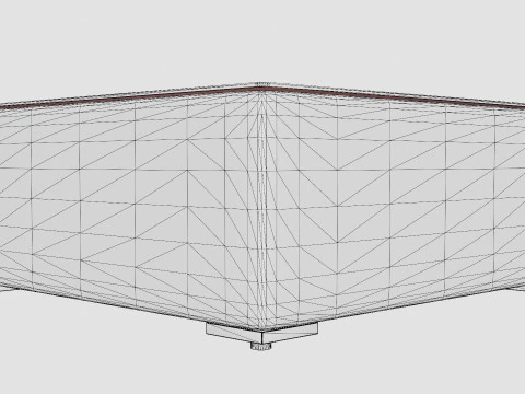 Asker Lounge Ottoman 3D Model