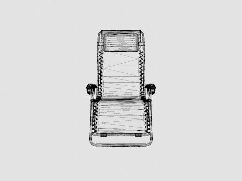 Baden Chair Black 3D Model