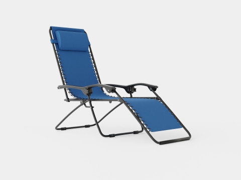 Baden Chair Blue 3D Model