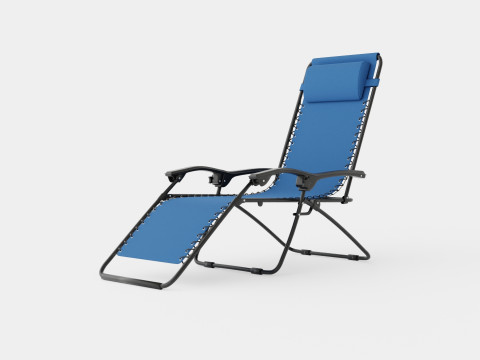 Baden Chair Blue 3D Model